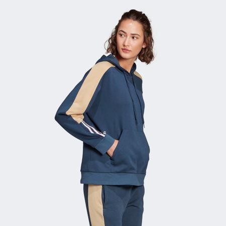 color blocked moletom com capuz