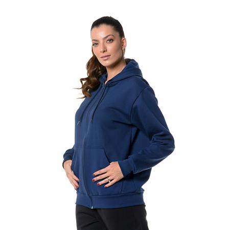 Moletom Capuz Feminino Marinho - Compre agora