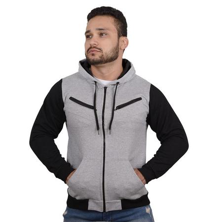 Moletom Blusa De Frio Jaqueta De Zíper Unissex Com Capuz - CWB Imagem de Moletom Blusa De Frio Jaqueta De Zíper Unissex Com Capuz