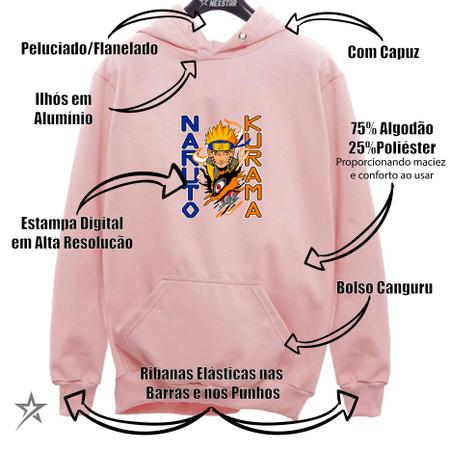 Blusa De Moletom Narutoo Boruto Anime Desenho Casaco - Estampado