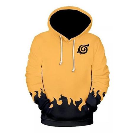 orange naruto moletom com capuz