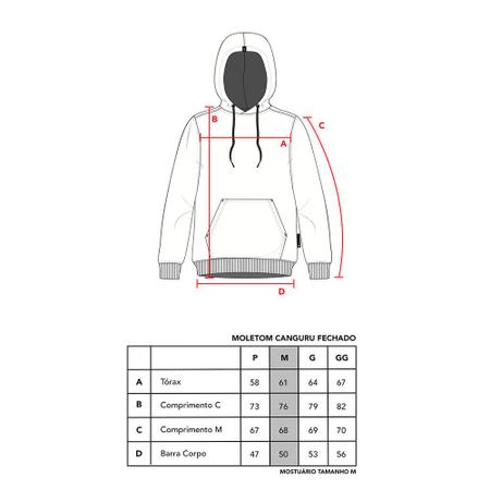 Imagem de Moletom Canguru Fechado MCD Espada Quadrados