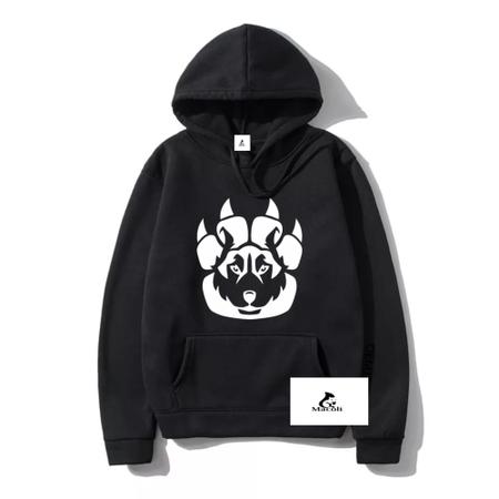 Moletom Canguru Lobo Wolf Cachorro Blusa de Frio Unissex Macoli