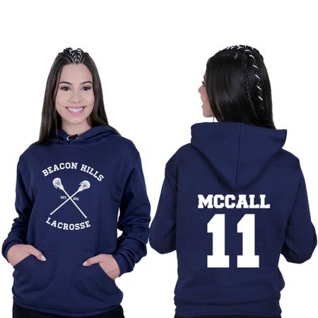 Moletom Canguru Unissex S rie Teen Wolf Scott McCall 11 Lacrosse