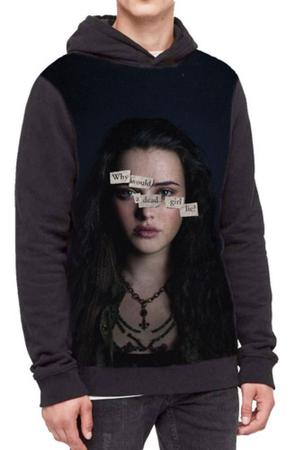 Moletom Com Capuz S rie 13 Reasons Why Hannah Ref 135 smoke
