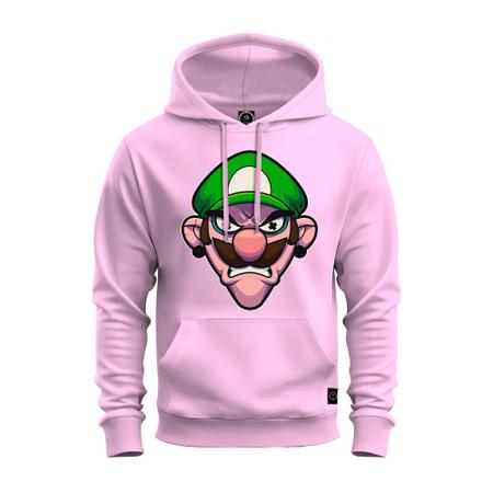 Imagem de Moletom Confortável Premium Blusa De Frio Algodão Canguru Bigode Verde