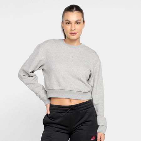 Moletom adidas store feminino cinza