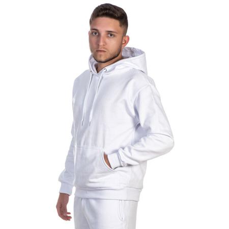 Moletom branco best sale liso masculino