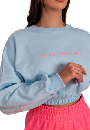 blusa de frio com cropped