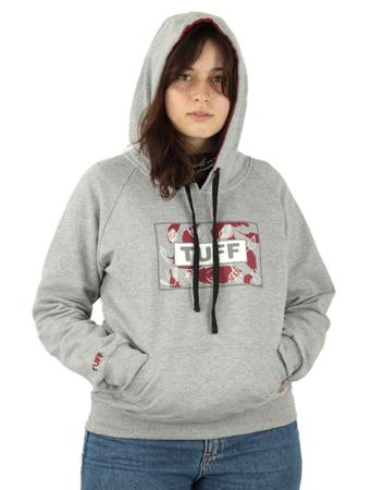 Moletom cinza store e bordo