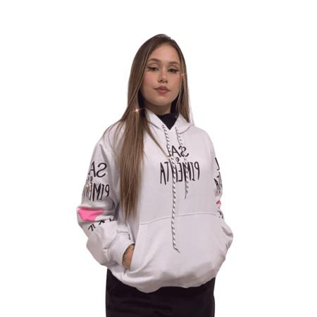 Moletom Feminino com Bolso e Capuz Sal e Pimenta Moletom