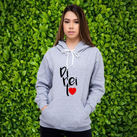 Moletom feminino best sale direito