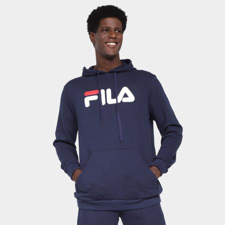 Moletom Fila Confort Letter II c Capuz Masculino Agasalho e
