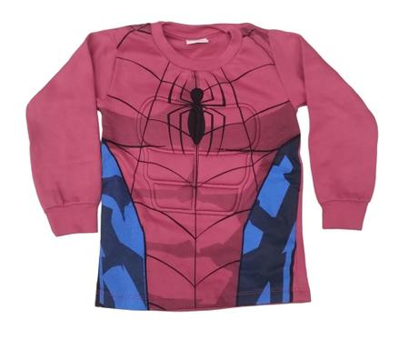 Conjunto Infantil Músculos Homem Aranha Marvel