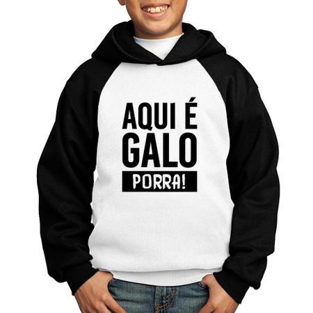 Imagem de Moletom Infantil Aqui é galo  - Foca na Moda