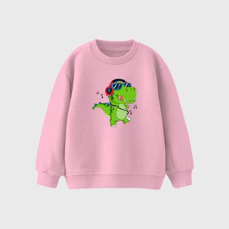 Imagem de Moletom Infantil Gola Redonda Menino Estampado Dinossauro