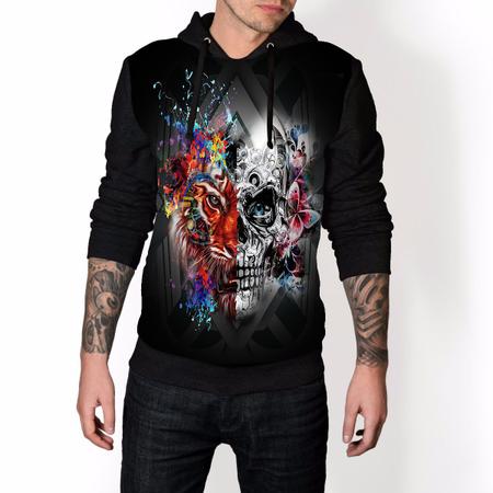 Moletom masculino hot sale caveira