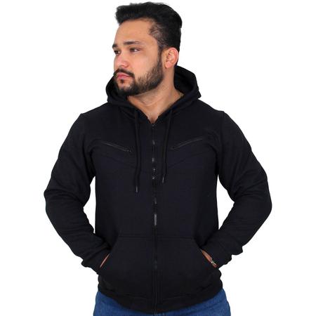 Casaco moletom cheap preto masculino