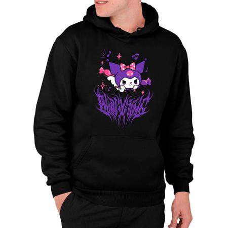 Moletom Novidade Kuromi Hello Kitty Gotico Grande Unissex Shap