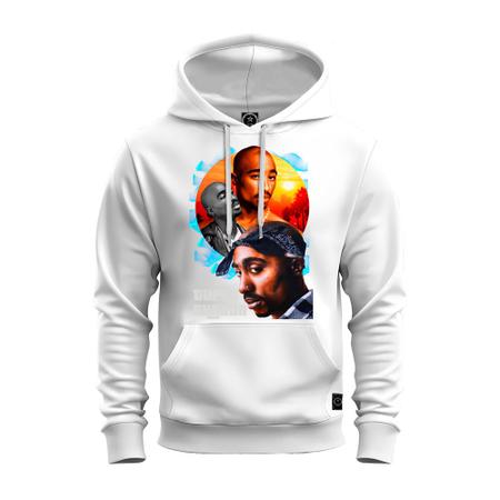 Moletom Premium Unissex Algod o Confort vel Estampado Tupac ia