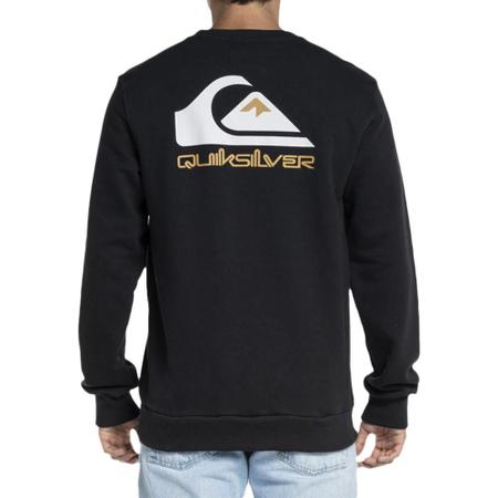 Moletom Quiksilver Careca Omni Logo WT23 Masculino Preto Imagem de Moletom Quiksilver Careca Omni Logo WT23 Masculino Preto