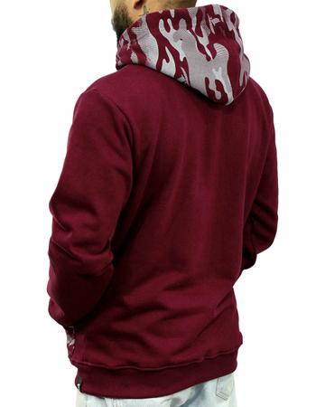 Moletom Traxart Masculino Vinho com Zíper FA-027 Imagem de Moletom Traxart Masculino Vinho com Zíper FA-027