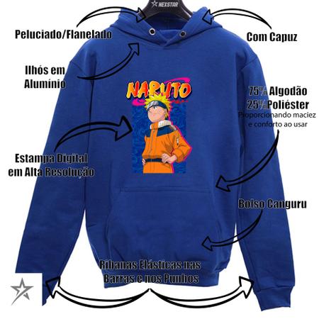 Naruto clássico utilizando casaco do Naruto Shippuden