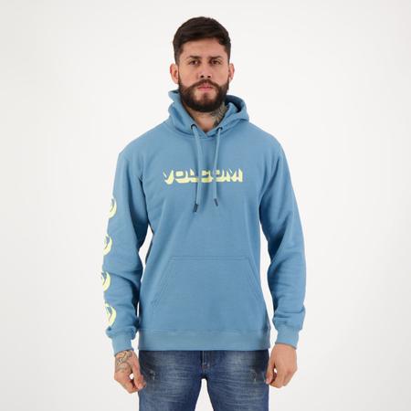 Moletom volcom best sale azul