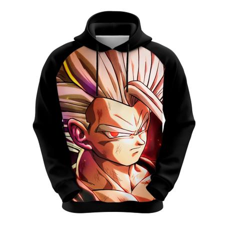 Blusa Moletom De Zipper Goku Super Sayajins Dbz Anime