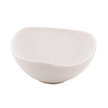 Imagem de Molheira Petisqueira Bowl Porcelana Branca Formas Gourmet Lyor