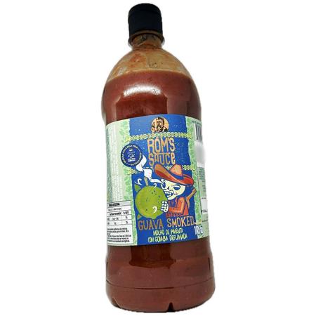 Imagem de Molho de Pimenta Goiaba Defumada Guava Smoked Rom's Sauce Premium 1005g