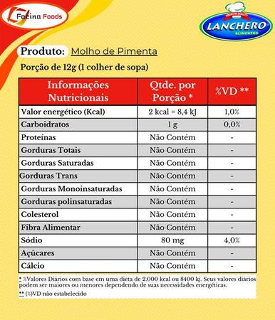 Imagem de Molho de Pimenta Picante Lanchero Frasco com 3 Litros