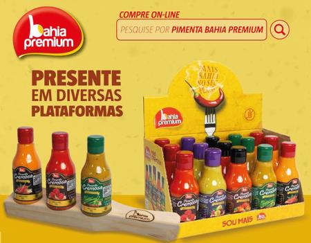 Imagem de Molho Pimenta Cremosa Display Bahia Pemium 80ml Mix Com 15 (escolha os sabores)
