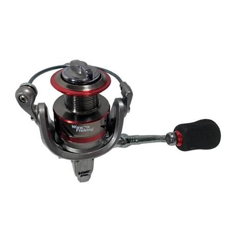 Imagem de Molinete Way Fishing Venus 3000 Recolhimento 5.1:1 Drag 6kg 05 Rol. Prata