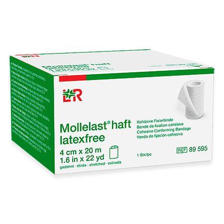 Imagem de Mollelast haft latexfree - bandagem coesiva 4cm x 20m