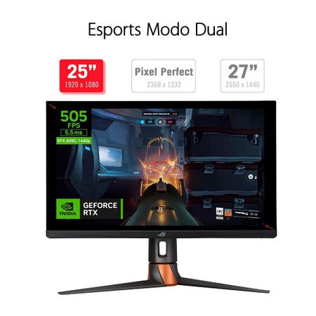 Monitor Gamer Asus ROG Swift PG27AQN, 27 Pol IPS, QHD, 1ms, 360Hz, G-Sync,  HDMI/DP, PG27AQN