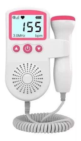 Imagem de Monitor De Frequência Cardíaca Gravidez Bebê Sonar Dopler Cor Branco