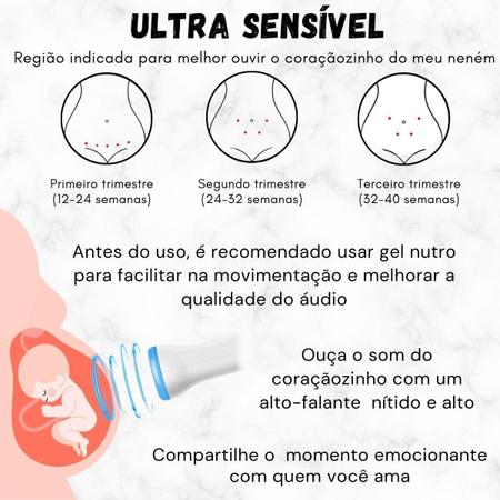 Imagem de Monitor Frequência Cardíaca Batimentos Bebe Para Gravida