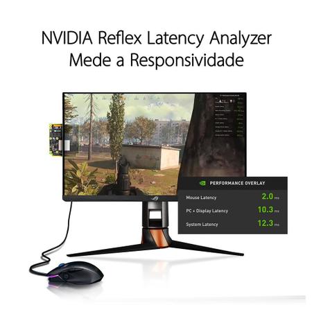 Monitor Gamer Asus ROG Swift 24.5' IPS, 360 Hz, Full HD, 1ms, G-Sync,  Nvidia Reflex, ROG Desk Mount Kit, HDR 10, HDMI/DisplayPort - PG259QNR -  Monitor para Computador - Magazine Luiza