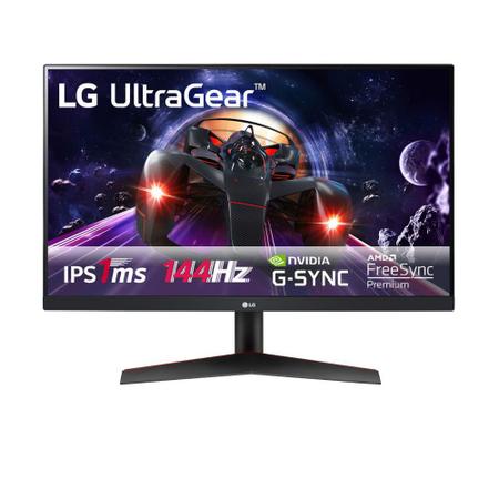 Monitor Gamer LG 23,8 Full HD 144Hz 1MS HDMI DP IPS HDR Freesync 24GN600-B  - Monitor para PC - Magazine Luiza