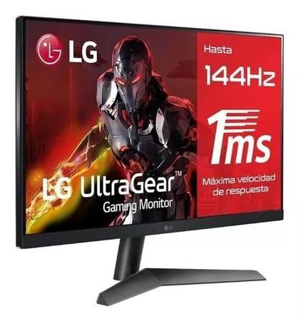 Imagem de Monitor Gamer LG UltraGear 24 Full HD, 144Hz, 1ms, IPS, HDMI e DisplayPort, 99% sRGB, HDR, FreeSync Premium, VESA - 24GN60R-B.AWZM