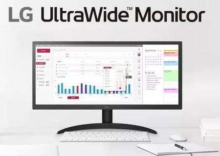 Imagem de Monitor Gamer LG Ultrawide 25,7' IPS Full HD 26WQ500-B Bivolt