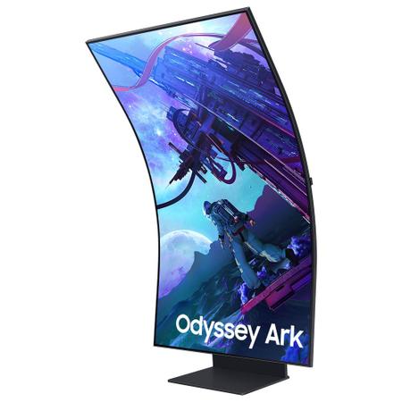 Imagem de Monitor Gamer Samsung Odyssey Ark 55" 2nd Gen 4K, Tela Curva, 165Hz, 1ms, FreeSync Premium Pro