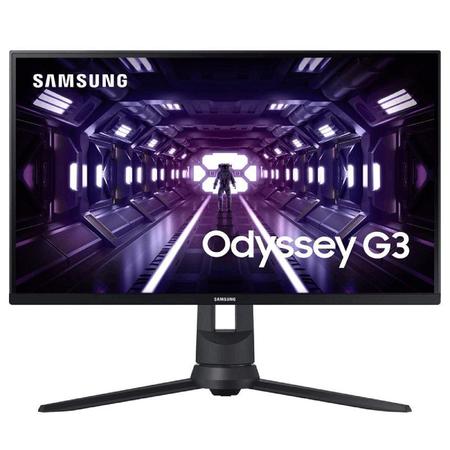 Imagem de Monitor Gamer Samsung Odyssey G30, 24 Full HD, 144Hz, 1ms, FreeSync Premium, HDMI/Displayport, Ajuste de altura, Preto LS24BG300ELMZD