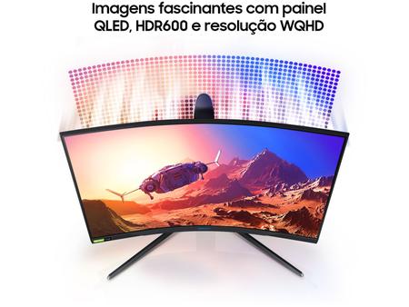 Imagem de Monitor Gamer Samsung Odyssey G7 26,9” QLED Curvo