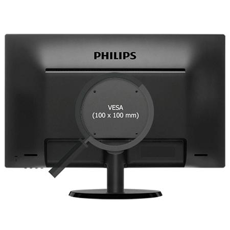 Imagem de Monitor LED 23,6" Philips 243V5QHABA, Full HD, Widescreen VGA HDMI DVI - Preto