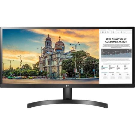 Imagem de Monitor LG 29" UltraWide Full HD IPS com Screen Split 2.0 29WK500 Preto