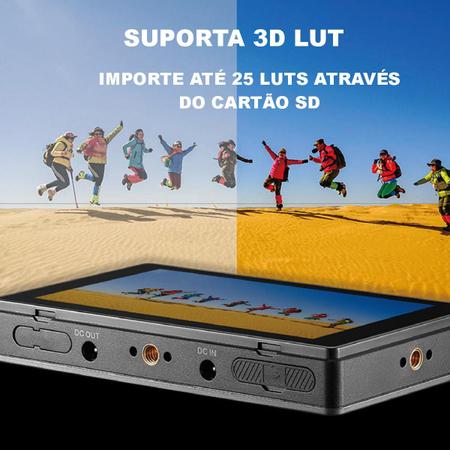 Imagem de Monitor Para Câmeras DSLR Mirrorless Touchscreen Godox Gm55 5.5" Hdmi 4k Luts Com Abas