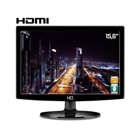 Imagem de Monitor PC LED Básico Full HD 1080p 75Hz 15,6" Ajuste De Inclinação Furação VESA Para Fixação Preto