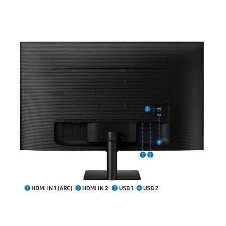 Imagem de Monitor Smart Samsung 27", FHD, Tizen, USB, HDMI, M5 2023 Preto - LS27CM500ELXZD